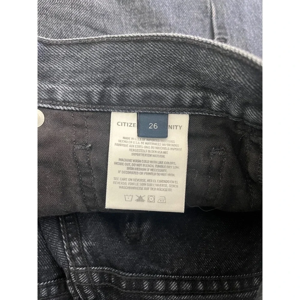 CITIZENS OF HUMANITY Ambrosio Long Denim Shorts in‎ Black 1928-1134